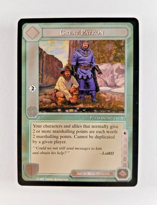 Great Patron - Middle Earth CCG card (1997 ICE) MECCG The White Hand LotR