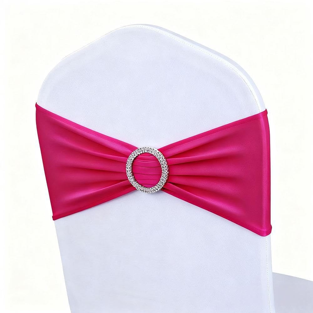 Sashes 50 Pack, Spandex Chairs Bands For Wedding Party Decor