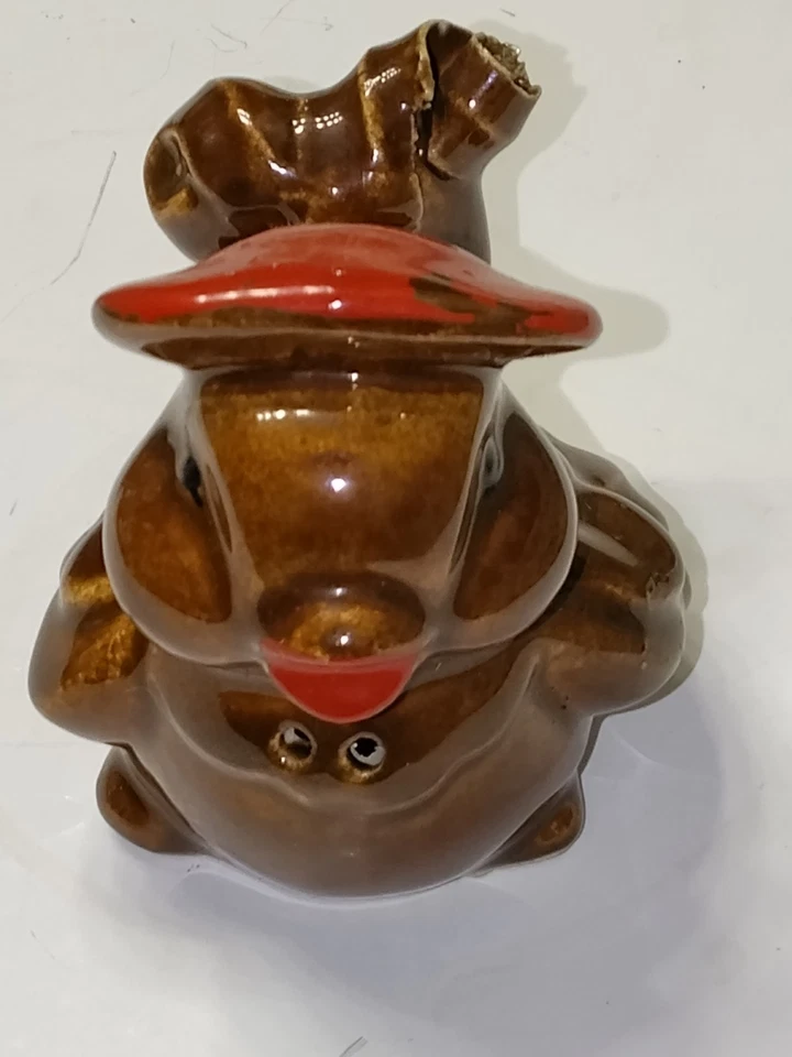 Salero y pimentero Rockin' Robins antropomórfico para aves de colección con corchos originales Foto 3 de 4