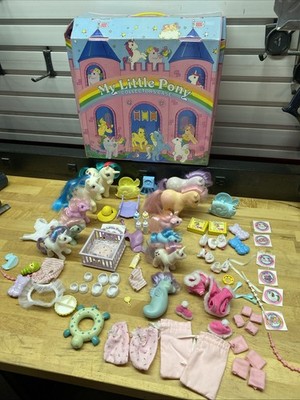 VINTAGE 1983 Hasbro MY LITTLE PONY Ponies VINYL CARRY CASE- 11 Ponies-Accesories
