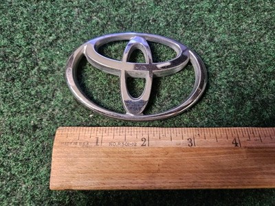 Toyota Chrome Emblem Logo Symbol Unknown Name Plate Model ~3.5'' 5L9