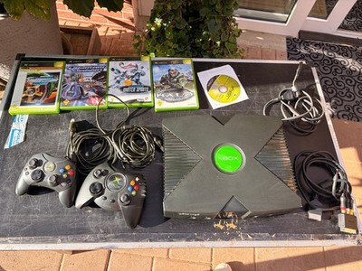 Xbox Classic Konsole mit Controller , Spiele Und Kabel Voll Funktionsfähig