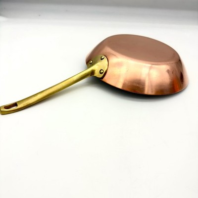 Paul Revere Limited Edition Solid Copper Skillet 8.5'' Fry Pan Brass Handle Vtg