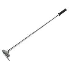 Heavy Duty Charcoal Grill Rake Ash Tool Accessories With Rubber Handle, Kettl...