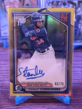 2024 Bowman - Chrome Prospect Autographs Stanley Consuegra #CPA-SC Yellow...
