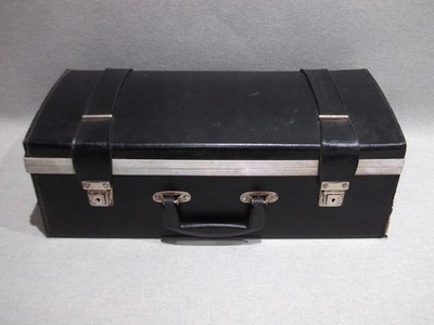 Vintage Hartschalen Aktentasche Tasche schwarz