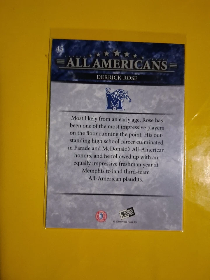 2008-09 Press Pass Insiders Insight Derrick Rose 新秀卡 — 第 2/2 张图片