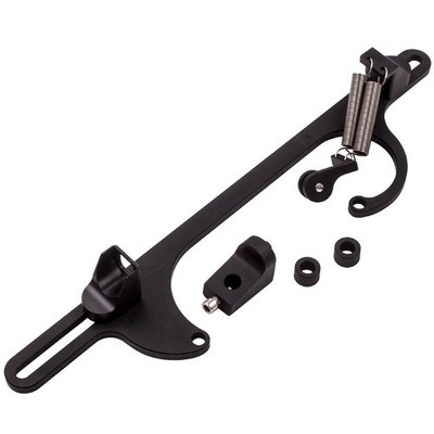 Throttle Cable Bracket Cast Aluminum Kit For 4150 4160 Carburetor 350 Part Black