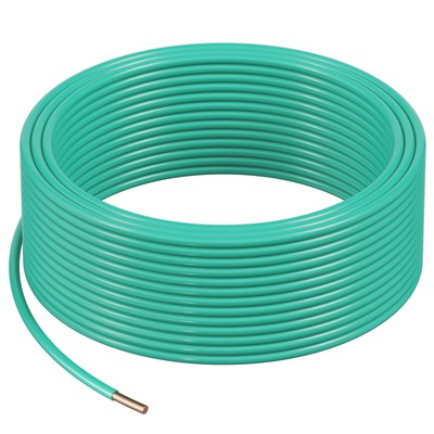 #ad 10 Gauge Solid THHN Wire Green Copper Electrical Building Wire PVC Nylon 50 ft $29.99