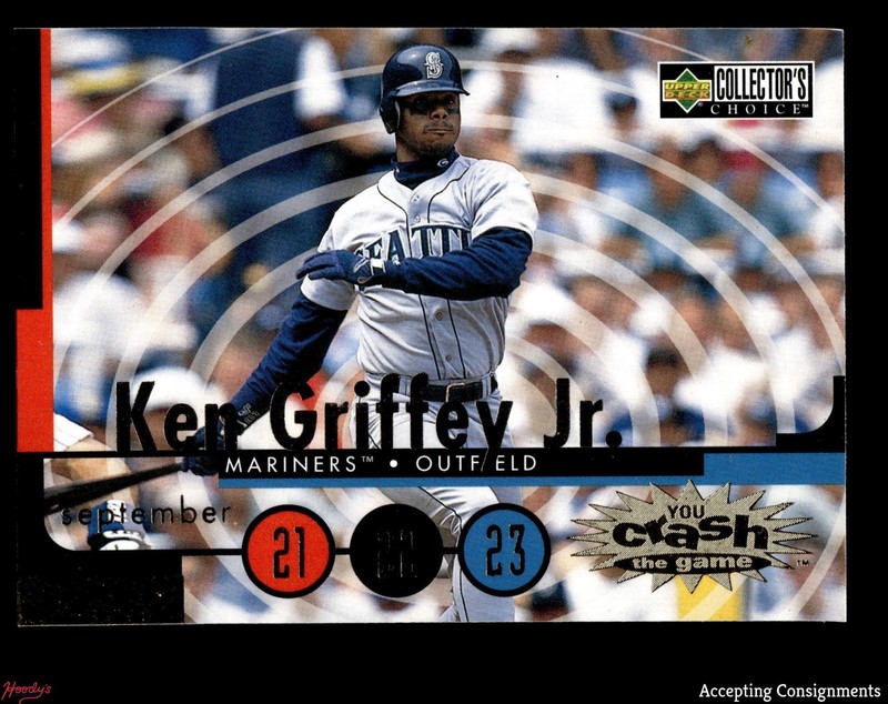 1998 Collector's Choice Crash the Game #CG1 Ken Griffey Jr. Sept 21-24 MARINERS
