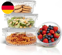 GlasbehäLter Mit Deckel 4Er Set Borosilikatglas 330-1200 Ml | Frischhaltedosen G