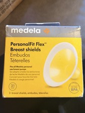 Medela PersonalFit Flex Breast Shields 21mm Clear, 2 Pack