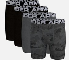 NEW 4 Pack UNDER ARMOUR UA Boxerjock Cotton Stretch SIZE 8 YOUTH SMALL YSM