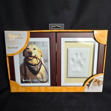 Pearhead Pawprints Desk Frame Pet Keepsake Dog Cat Photo Paw Print New