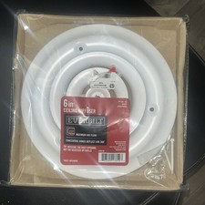 Everbilt 6-inch Ceiling Diffuser White 336-192 Max Airflow Paintable New