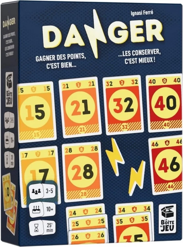 Danger - Jeu de Cartes - Amusant et Tactique - 3 à 5 Joueurs - 10 Ans et Plus - Photo 1/4