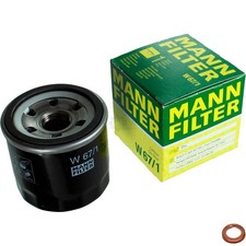 MANN-FILTER Ölfilter mit Dichtring für Nissan Dacia Micra IV K13 K13 