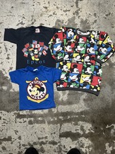 Vintage Mickey Mouse Shirt Youth Kids 90s Lot Of 2 Shirts And A Sweatshirt