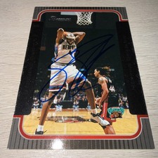 2003 Bowman Stromile Swift Signed Autographed Card Memphis Grizzlies