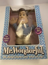 BRAND NEW Mr. Wonderful talking 12" 2003 16 Phrases Box/Plastic Wear 
