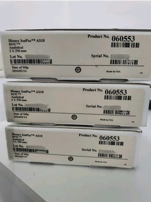 New   Open box DIONEX 060553 IonPac AS18 IC Column, 2 x 250mm