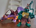 1993 TMNT Cave Turtle Mike W/ Dino COMPLETE Teenage Mutant Ninja Turtles Vintage