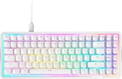 NZXT Function Elite MiniTKL Magnetic RGB Gaming Keyboard | UK English | White
