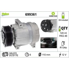 1x Kompressor, Klimaanlage VALEO 699361 passend für NISSAN OPEL RENAULT