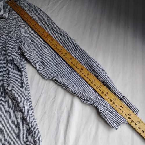 Sigrid Olsen Top 2x Leinen Button Down Hemd Rollriegel Kapsel Büro Freizeit - Bild 5 von 14