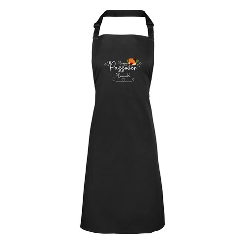 Personalised Happy Passover Name Jewish Festival Adult Apron DIY personalised-happy-passover-name-jewish-festival-adult-apron-diy
