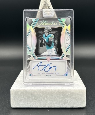 BRIAN THOMAS Jr 2024 Flawless Football Rookie Shadow Signatures Jersey Match /20