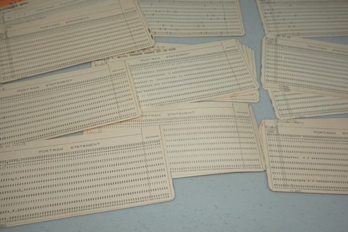 Fortran Statement Computer Punch Cards Lot of 50 Used Punched Vintage Old 70s - Picture 5 of 8