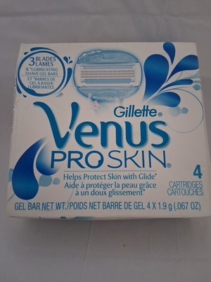 Gillette Venus ProSkin Moisture Rich Replacement Razor Heads Box of 4 Cartridges