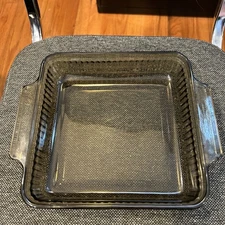 Vintage Anchor Hocking Square Cake Dish 8 Inch 1452