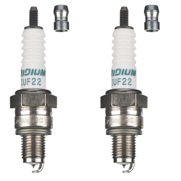 Denso ZüNdkerze IUF22 Iridium 2Er Set (FüR: Yamaha Ybr 125 (Vergaser) RE041 06 )-image