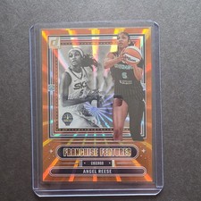 Angel Reese 2025 Panini Donruss WNBA Franchise Features /399 Orange Laser SP #5