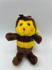 R. Dakin 1980 Bumble Bee Plush Brown Yellow Bumblebee Vintage 8"