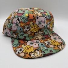 Pokemon SnapBack All Over Print Hat Pikachu Charizard AOP 2018 Adult Size