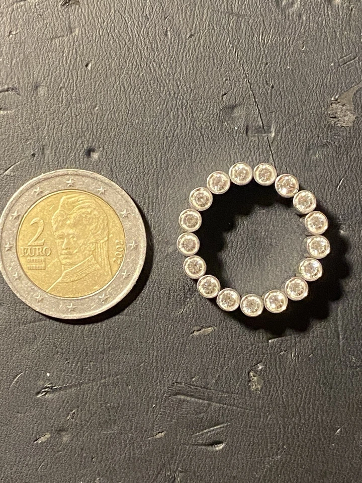 SWATCH Anello Bijoux mod. LUSTRO in Acciaio con Zirconi Bianchi - Immagine 4 di 4