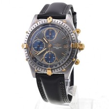 BREITLING Chronomat Bikoro B13047 SS/YG gray Dial Automatic Men's Watch A#146527 2