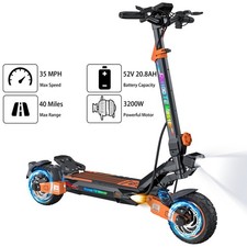 Ruitoo 3200W Dual Motor Electric Scooter for Adult Off Road Fast E-Scooter 35MPH