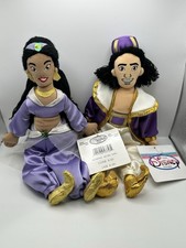 NWT Disney Bean Bag Beanie Aladdin and Jasmine Set of 2