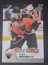 20-21 Upper Deck AHL Zayde Wisdom Star Rookies 🚨🚨🚨 Philadelphia Flyers 