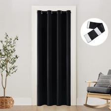 Divider Cover for Front Door Screen,Privacy Thermal Insulation Soundproofing Bla
