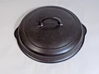 Museum Grade Griswold 1098B No.8 Self Basting Cast Iron Lid-Restored-No Cracks