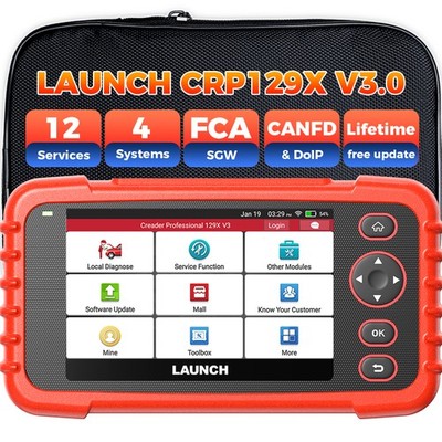LAUNCH CRP129X 3.0 OBD2 Diagnosegerät 4Steuergeräte+12Service Funktionen Deutsch
