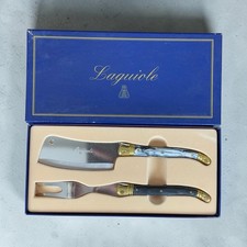 Set de fromage Laguiole 2 pièces – Couteau et fourchette, coffret Vintage