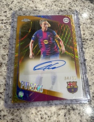 2025-26 Topps Chrome UEFA Women Alexia Putellas Gold Wave Auto /50