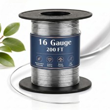 Stainless Steel Wire 200ft 16 Gauge for Jewelry Making, Gardening - Flexible