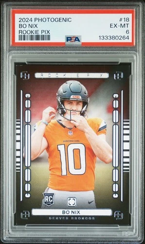 2024 PANINI PHOTOGENIC ROOKIE PIX #18 BO NIX ROOKIE RC PSA 6